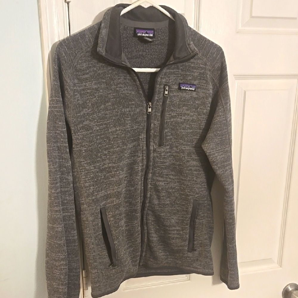Patagonia Gray Zip Up jacket with Full Length Zipper